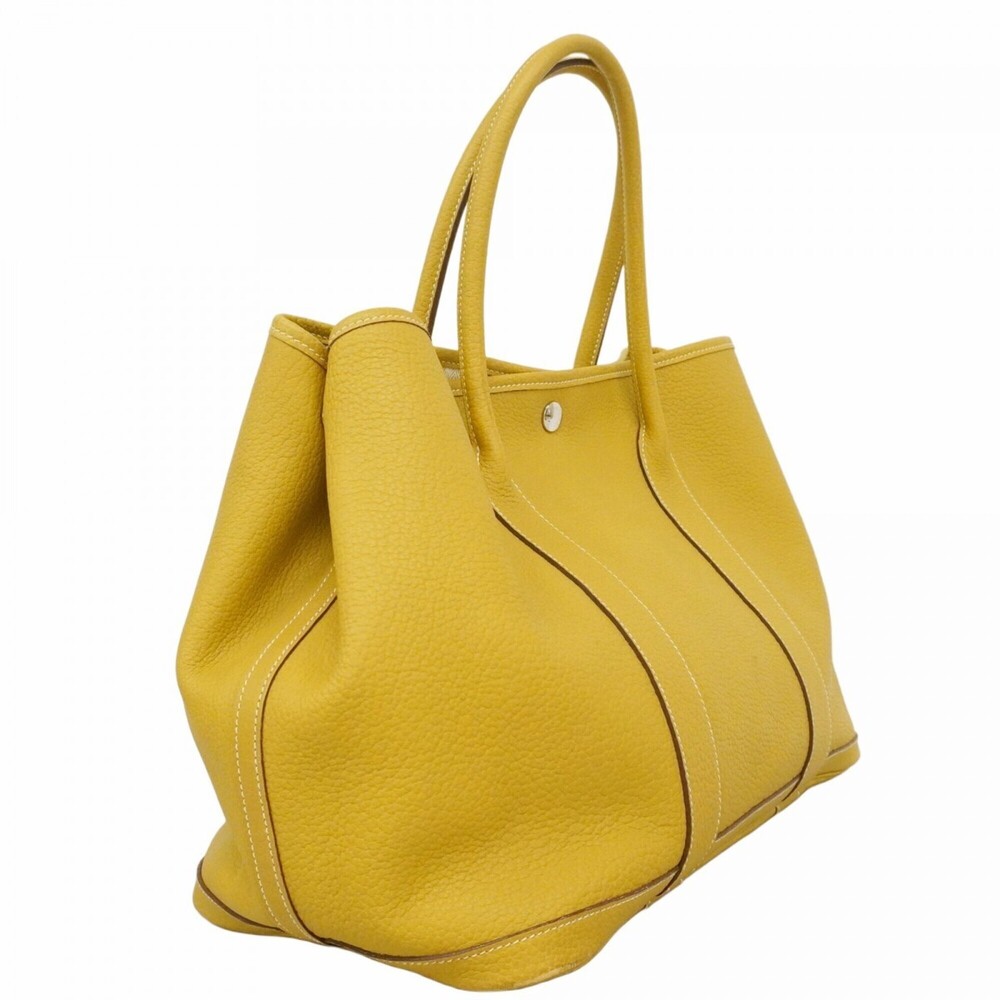 Hermes Garden PM Tote Bag, Negonda Leather, Cardamom, □K stamp, Ladies'. - Picture 2 of 15